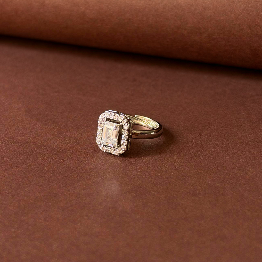 Elowen Emerald Halo Ring