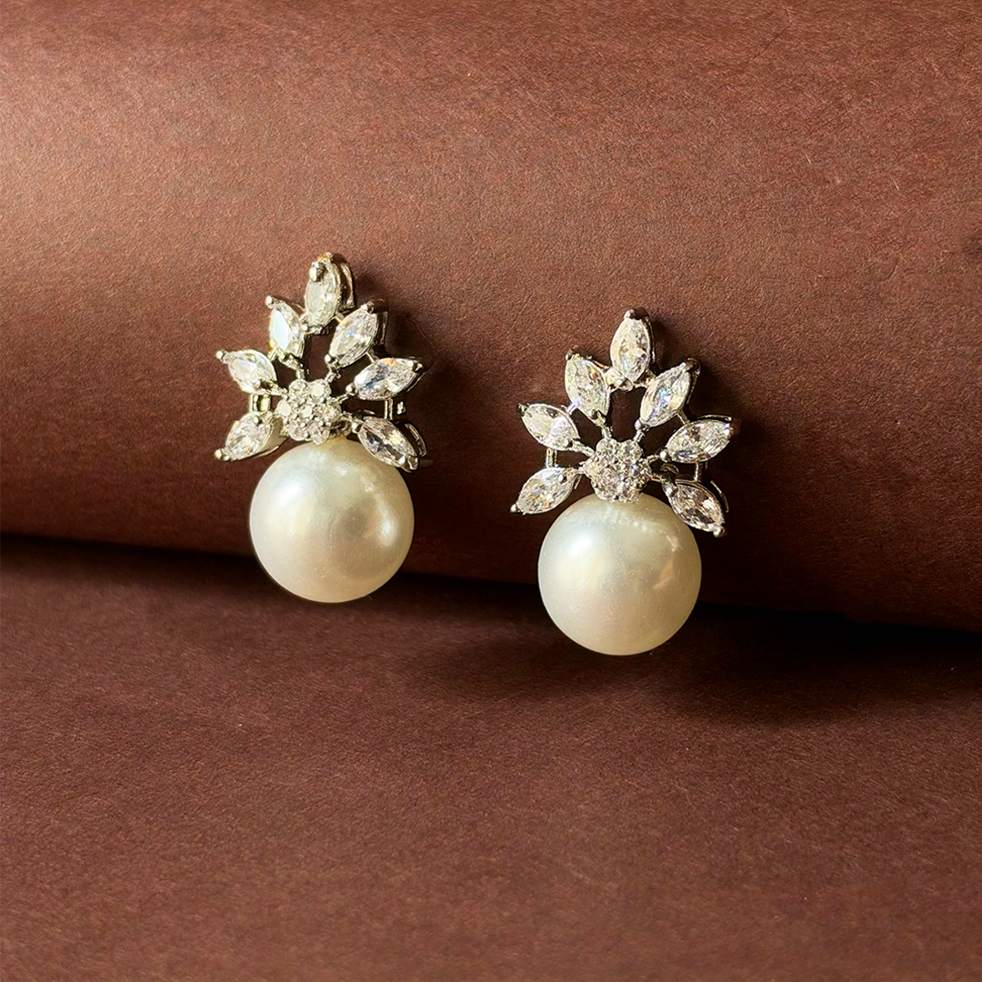 Pearl Petal Bloom Studs