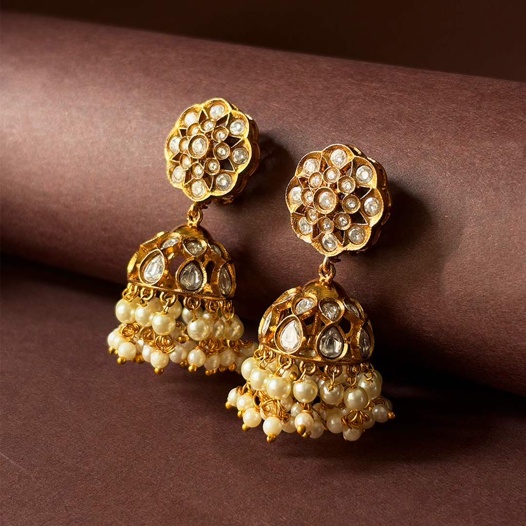 Rajrani Pearl Jhumkas