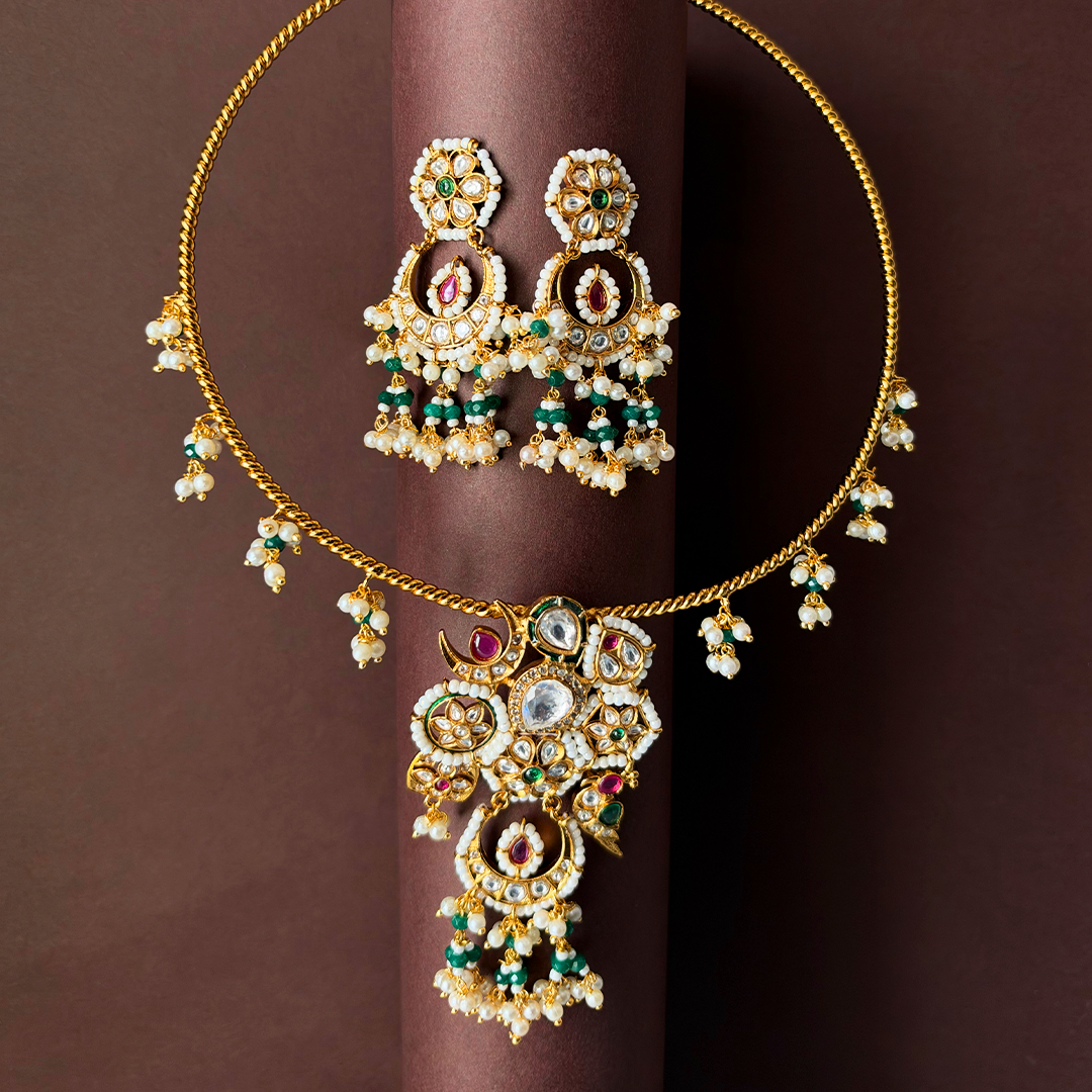 Rajshree Kundan Necklace Set